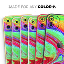 Neon Color Fusion V8 - Vinyl Skin Wrap for iPhone 17 Pro Max, 17 Pro, 17 Air, 17, 16 & All Models — Soft Matte or Ultra Gloss