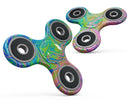 Neon Color Swirls Full-Body Fidget Spinner Skin-Kit
