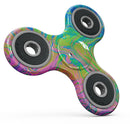 Neon Color Swirls Full-Body Fidget Spinner Skin-Kit