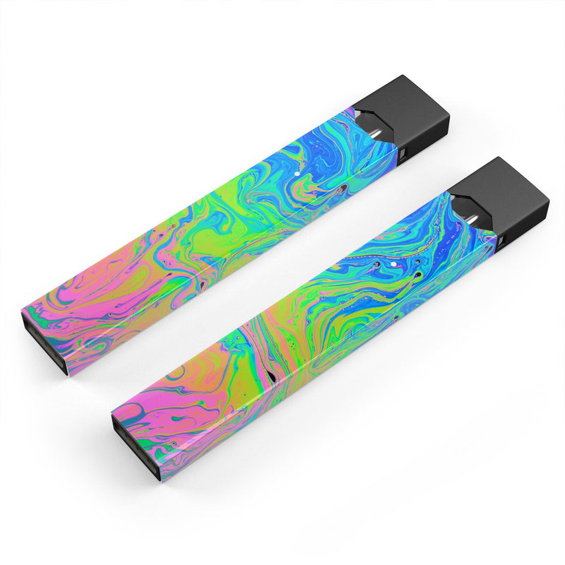 different colored juul devices Neon Color Swirls – DesignSkinz