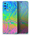 Neon Color Swirls - Premium Vinyl Skin Decal for Samsung Galaxy S25 Ultra, S24, S23, S22 & All Galaxy S Models
