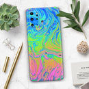 Neon Color Swirls - Premium Vinyl Skin Decal for Samsung Galaxy S25 Ultra, S24, S23, S22 & All Galaxy S Models