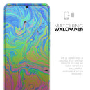 Neon Color Swirls - Premium Vinyl Skin Decal for Samsung Galaxy S25 Ultra, S24, S23, S22 & All Galaxy S Models