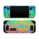 Neon Color Swirls // Vinyl Skin Wrap for Steam Deck OLED & Steam Deck (LCD) — Soft Matte or Ultra Gloss