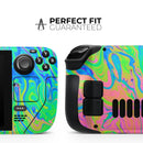 Neon Color Swirls // Vinyl Skin Wrap for Steam Deck OLED & Steam Deck (LCD) — Soft Matte or Ultra Gloss