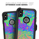Neon Color Swirls V2 - Skin Kit for the iPhone OtterBox Cases
