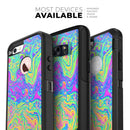 Neon Color Swirls V2 - Skin Kit for the iPhone OtterBox Cases