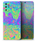 Neon Color Swirls V2 - Premium Vinyl Skin Decal for Samsung Galaxy S25 Ultra, S24, S23, S22 & All Galaxy S Models