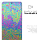 Neon Color Swirls V2 - Premium Vinyl Skin Decal for Samsung Galaxy S25 Ultra, S24, S23, S22 & All Galaxy S Models
