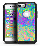 Neon Color Swirls V2 - iPhone 7 or 8 OtterBox Case & Skin Kits