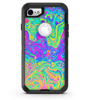 Neon Color Swirls V2 - iPhone 7 or 8 OtterBox Case & Skin Kits