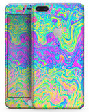 Neon Color Swirls V2 - Skin-kit for the iPhone 8 or 8 Plus