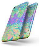 Neon Color Swirls V2 - Skin-kit for the iPhone 8 or 8 Plus