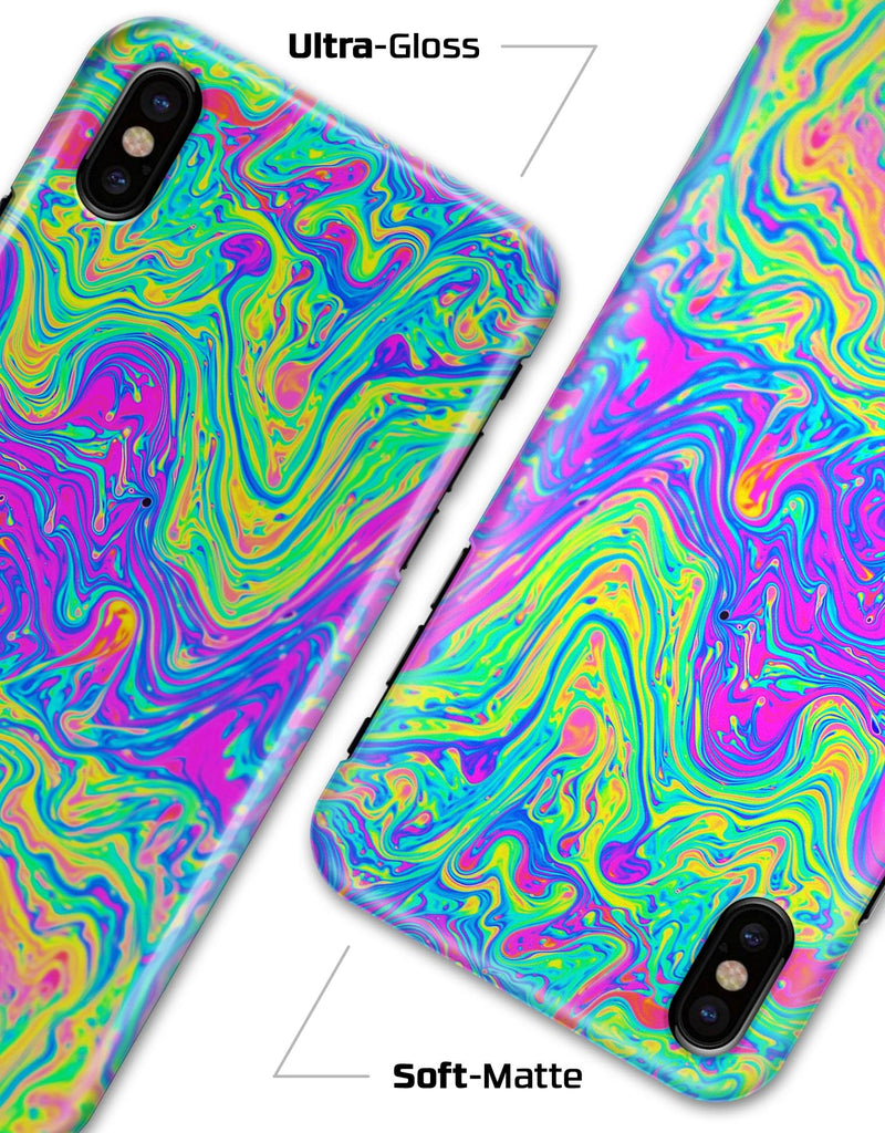 Neon Color Swirls V2 - iPhone X Clipit Case
