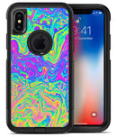 Neon Color Swirls V2 - iPhone X OtterBox Case & Skin Kits