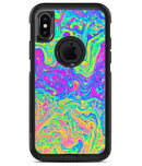 Neon Color Swirls V2 - iPhone X OtterBox Case & Skin Kits