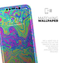 Neon Color Swirls V2 - Vinyl Skin Wrap for iPhone 17 Pro Max, 17 Pro, 17 Air, 17, 16 & All Models — Soft Matte or Ultra Gloss