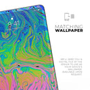 Neon Color Swirls V2 - Full Body Skin Decal for the Apple iPad Pro 12.9", 11", 10.5", 9.7", Air or Mini (All Models Available)