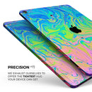 Neon Color Swirls V2 - Full Body Skin Decal for the Apple iPad Pro 12.9", 11", 10.5", 9.7", Air or Mini (All Models Available)