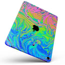 Neon Color Swirls V2 - Full Body Skin Decal for the Apple iPad Pro 12.9", 11", 10.5", 9.7", Air or Mini (All Models Available)