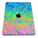 Neon Color Swirls V2 - Full Body Skin Decal for the Apple iPad Pro 12.9", 11", 10.5", 9.7", Air or Mini (All Models Available)