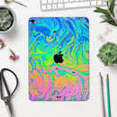 Neon Color Swirls V2 - Full Body Skin Decal for the Apple iPad Pro 12.9", 11", 10.5", 9.7", Air or Mini (All Models Available)