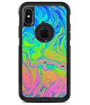 Neon Color Swirls - iPhone X OtterBox Case & Skin Kits