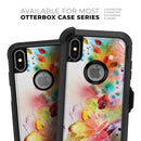 Neon Colored Watercolor Branch - Skin Kit for the iPhone OtterBox Cases