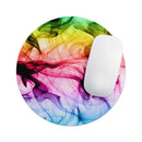Neon Glowing Fumes// WaterProof Rubber Foam Backed Anti-Slip Mouse Pad for Home Work Office or Gaming Computer Desk