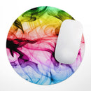 Neon Glowing Fumes// WaterProof Rubber Foam Backed Anti-Slip Mouse Pad for Home Work Office or Gaming Computer Desk
