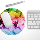 Neon Glowing Fumes// WaterProof Rubber Foam Backed Anti-Slip Mouse Pad for Home Work Office or Gaming Computer Desk