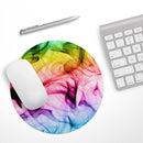 Neon Glowing Fumes// WaterProof Rubber Foam Backed Anti-Slip Mouse Pad for Home Work Office or Gaming Computer Desk