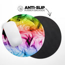Neon Glowing Fumes// WaterProof Rubber Foam Backed Anti-Slip Mouse Pad for Home Work Office or Gaming Computer Desk