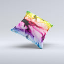 Neon Glowing Fumes Ink-Fuzed Decorative Throw Pillow