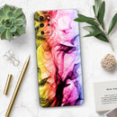 Neon Glowing Fumes - Premium Vinyl Skin Decal for Samsung Galaxy S25 Ultra, S24, S23, S22 & All Galaxy S Models