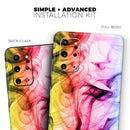 Neon Glowing Fumes - Premium Vinyl Skin Decal for Samsung Galaxy S25 Ultra, S24, S23, S22 & All Galaxy S Models