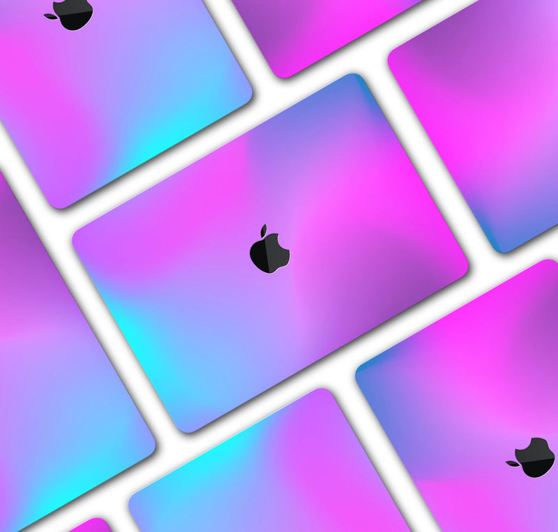 Neon Holographic V1 - Skin Decal Wrap Kit Compatible with the Apple MacBook Pro, Pro with Touch Bar or Air (11", 12", 13", 15" & 16" - All Versions Available)