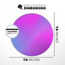 Neon Holographic V1// WaterProof Rubber Foam Backed Anti-Slip Mouse Pad for Home Work Office or Gaming Computer Desk