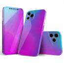 Neon Holographic V1 // Full-Body Skin Decal Wrap Cover for Apple iPhone 15, 14, 13, Pro, Pro Max, Mini, XR, XS, SE (All Models)