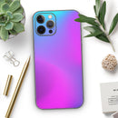 Neon Holographic V1 // Full-Body Skin Decal Wrap Cover for Apple iPhone 15, 14, 13, Pro, Pro Max, Mini, XR, XS, SE (All Models)