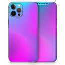 Neon Holographic V1 // Full-Body Skin Decal Wrap Cover for Apple iPhone 15, 14, 13, Pro, Pro Max, Mini, XR, XS, SE (All Models)
