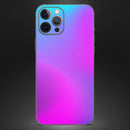 Neon Holographic V1 // Full-Body Skin Decal Wrap Cover for Apple iPhone 15, 14, 13, Pro, Pro Max, Mini, XR, XS, SE (All Models)