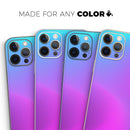 Neon Holographic V1 // Full-Body Skin Decal Wrap Cover for Apple iPhone 15, 14, 13, Pro, Pro Max, Mini, XR, XS, SE (All Models)