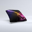 Neon Light Guitar ink-Fuzed Decorative Throw Pillow