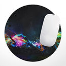 Neon Motion Lights// WaterProof Rubber Foam Backed Anti-Slip Mouse Pad for Home Work Office or Gaming Computer Desk