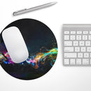 Neon Motion Lights// WaterProof Rubber Foam Backed Anti-Slip Mouse Pad for Home Work Office or Gaming Computer Desk