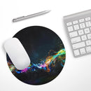 Neon Motion Lights// WaterProof Rubber Foam Backed Anti-Slip Mouse Pad for Home Work Office or Gaming Computer Desk
