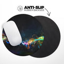 Neon Motion Lights// WaterProof Rubber Foam Backed Anti-Slip Mouse Pad for Home Work Office or Gaming Computer Desk