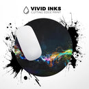 Neon Motion Lights// WaterProof Rubber Foam Backed Anti-Slip Mouse Pad for Home Work Office or Gaming Computer Desk
