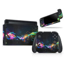 Neon Motion Lights // Skin Decal Wrap Kit for Nintendo Switch Console & Dock, Joy-Cons, Pro Controller, Lite, 3DS XL, 2DS XL, DSi, or Wii - Vinyl Skin Wrap for Nintendo Switch 2, OLED, Lite, Pro Controller, Wii & Classic Handhelds